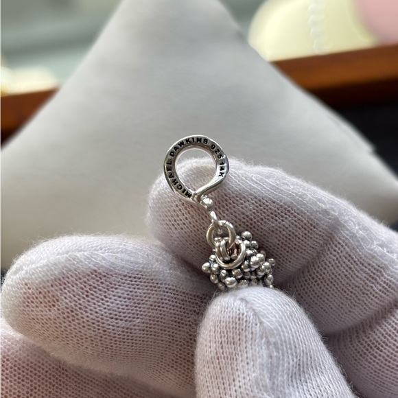 Michael Dawkins 925 & 14k Gold Starry Night Pearl Bracelet 6-6.5" - Picture 3 of 7